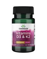 Swanson Vitamins D3 & K2 Capsules 60