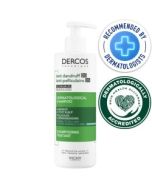 Vichy Dercos Anti-Dandruff Shampoo for Normal to Greasy Hair 390ml recommended and accredited by dermatologists