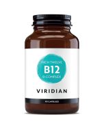 Viridian HIGH TWELVE Vitamin B12 with B-Complex Veg Caps 90