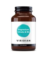 Viridian Magnesium Citrate with B6 Capsules 90