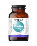 Viridian Biotin 2500ug Veg Caps 90
