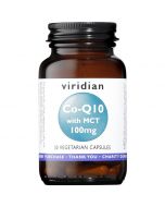 Viridian Co-enzyme Q10 100mg with MCT Veg Caps 30