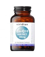 Viridian Co-enzyme Q10 30mg with MCT Veg Caps 60