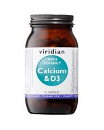 Viridian High Potency Calcium & Vitamin D3 Vegicaps 90