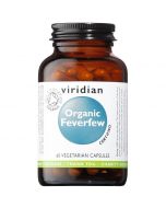 Viridian Organic Feverfew 350mg Veg Caps 60