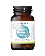 Viridian Organic Turmeric 400mg Veg Caps 30