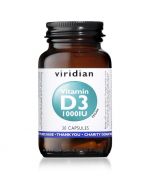 Viridian Vitamin D3 (Vegan) 1000iu Veg Caps 30