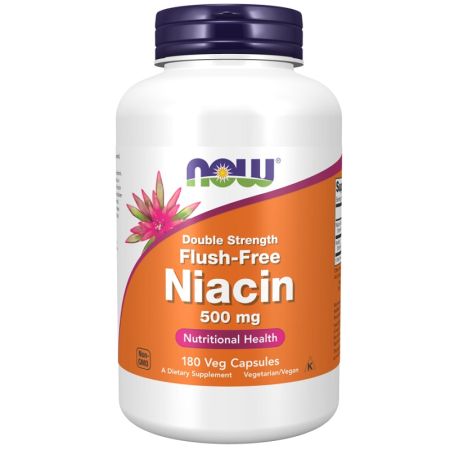 NOW Foods Niacin Flush-Free 500mg Caps 180 | Landys Chemist